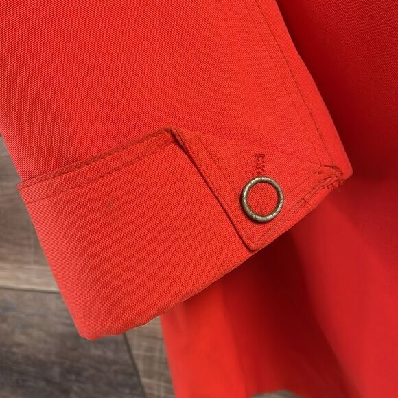 Outerbanks Vintage 60’s Red Coat Jacket, Rain Repellant and Stain Resistant,Sz M - Picture 8 of 14